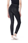 Damskie spodnie rurki WRANGLER HIGH SKINNY COATED BLACK W27HWT067