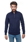 Męski sweter WRANGLER HALF ZIP KNIT NAVY W8A4RK114