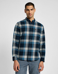 Męska koszula jeansowa LEE RIVETED SHIRT INKY BLUE 112355754