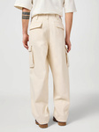 Męskie spodnie luźne WRANGLER CJ LOOSE CARGO ECRU 112362500