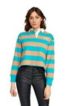 Damskie polo WRANGLER CROPPED POLO CARRIBEAN SEA W7Q3GSB13