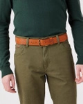 Pasek skórzany WRANGLER RUGGED BELT COGNAC W0J2U1X81