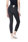 Damskie spodnie jeansowe rurki LEE SCARLETT COATED BLACK L526AELH