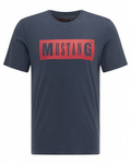 Męski t-shirt MUSTANG Style Alex C LOGO Tee Blue Nights 1010372-4085