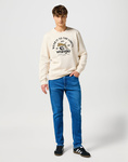 Męska bluza WRANGLER CREWNECK SWEATSHIRT VINTAGE WHITE 112357365