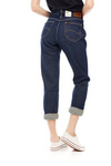 Damskie spodnie jeansowe proste LEE MOM STRAIGHT DARK DUSTER L32IRDQC