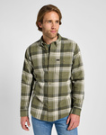 Męska koszula jeansowa LEE RIVETED SHIRT MERCANTILE GREEN 112355757