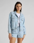 Damska kurtka LEE RELAXED RIDER JKT BLEACHED ORE L55VGGQB
