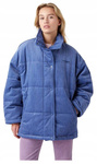 Damska kurtka puchowa WRANGLER CORDUROY PUFFER FJORD BLUE W4S4VWB24