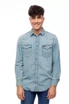 Męska koszula jeansowa WRANGLER HERITAGE SHIRT ICY W5D1NC243