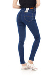 Damskie spodnie jeansowe rurki LEE SCARLETT HIGH DARK MONO L626PQXM