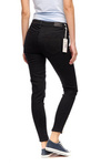 Damskie jeansy rurki WRANGLER SKINNY CROP ZIP RETRO BLACK W225GQ111