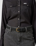LEE BRAIDED BELT BLACK 112358086