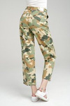 Damskie spodnie proste LEE WIDE LEG CAMOUFLAGE L31GCW03