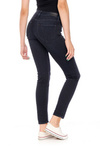 Damskie spodnie jeansowe slim LEE ELLY ZIP DARK BLUES L31CYESO