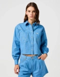 WRANGLER CUT OFF SHIRT COTTON CANDY BLUE 112362980
