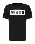 MUSTANG Style Alex C LOGO Tee Black 1010372-4142
