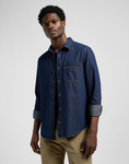Męska koszula jeansowa LEE LEESURE SHIRT RINSE 112370457