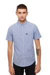 Męska koszula LEE BUTTON DOWN SS HEATHER BLUE L886NCLI