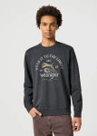 WRANGLER CREWNECK SWEATSHIRT FADED BLACK 112357385