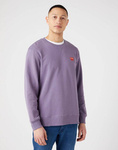 Męska bluza WRANGLER SIGN OFF CREW PURPLE SAGE W661HAP50