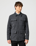 Męska kurtka WRANGLER TRANSITIONAL JACKET CHARCOAL HEATHER 112357211