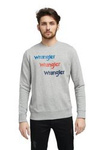 Męska bluza WRANGLER REPEAT SWEAT MID GREY W6A5HAX37