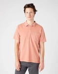 Męski t-shirt WRANGLER OVERDYE POLO ETRUSCAN RED W7H5EIR11